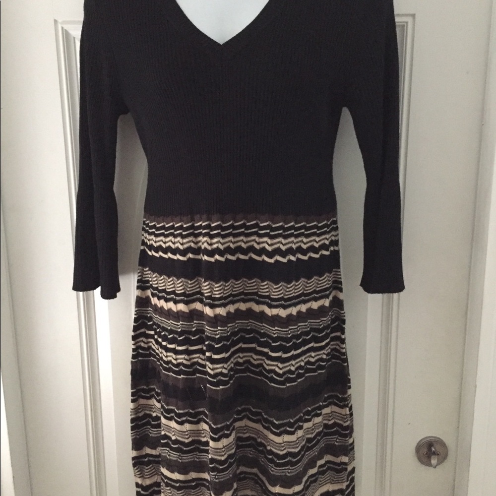 Women’s Plus Nine West Sweater V-neck Dress